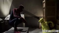 再生 Spiderman Orgy：Xander Corvus＆Casey CalvertのTeen X-Fest