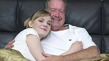 Play Sexy blonde bends over to get fucked by grandpa big cock